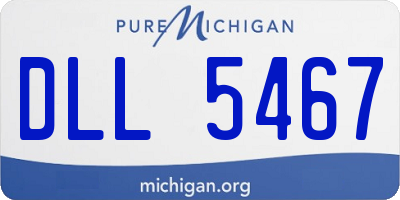 MI license plate DLL5467