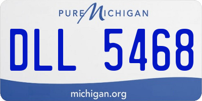 MI license plate DLL5468