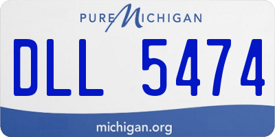 MI license plate DLL5474