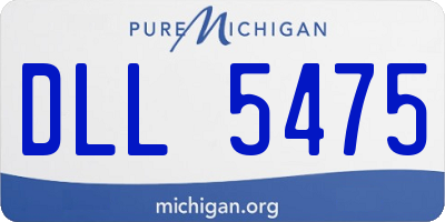 MI license plate DLL5475