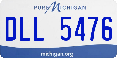MI license plate DLL5476