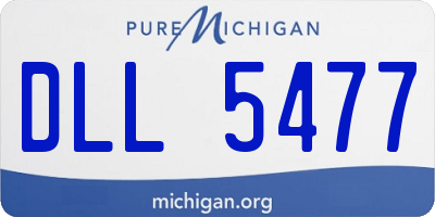 MI license plate DLL5477