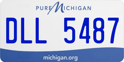 MI license plate DLL5487