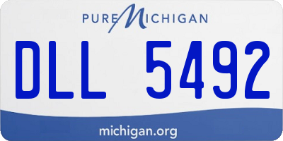 MI license plate DLL5492