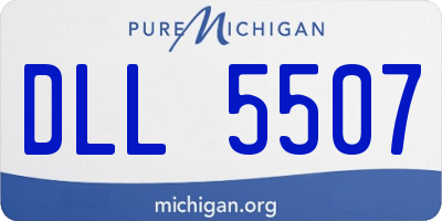 MI license plate DLL5507
