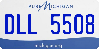MI license plate DLL5508