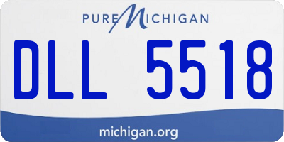 MI license plate DLL5518