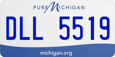 MI license plate DLL5519