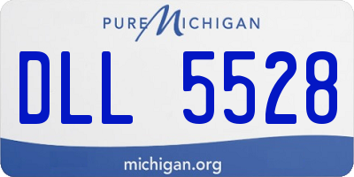 MI license plate DLL5528