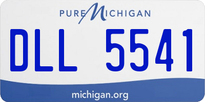 MI license plate DLL5541