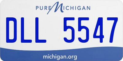 MI license plate DLL5547