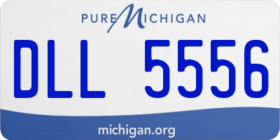 MI license plate DLL5556