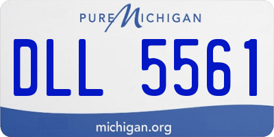 MI license plate DLL5561