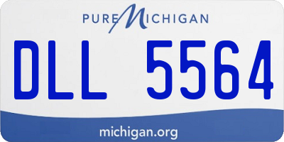 MI license plate DLL5564