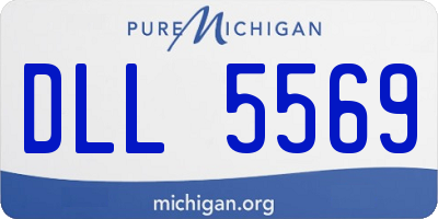MI license plate DLL5569