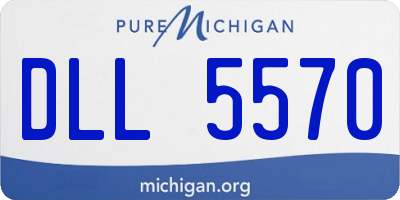 MI license plate DLL5570