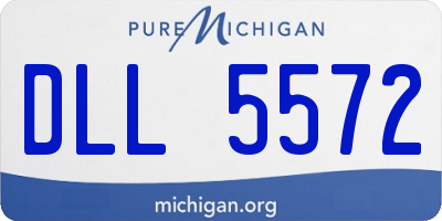 MI license plate DLL5572