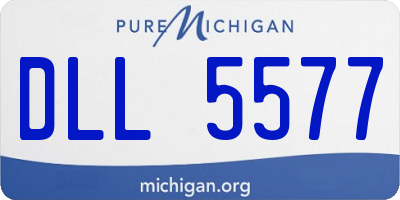 MI license plate DLL5577