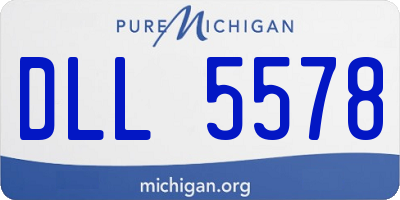 MI license plate DLL5578
