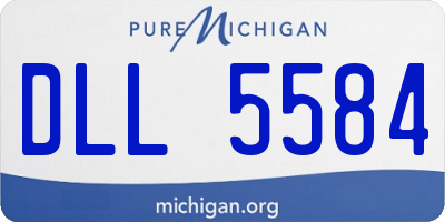 MI license plate DLL5584