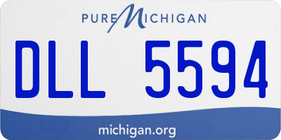 MI license plate DLL5594