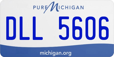 MI license plate DLL5606