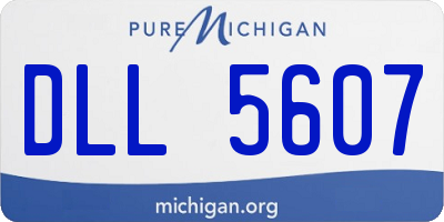 MI license plate DLL5607