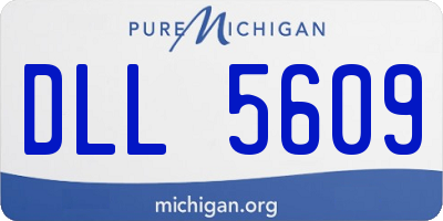 MI license plate DLL5609