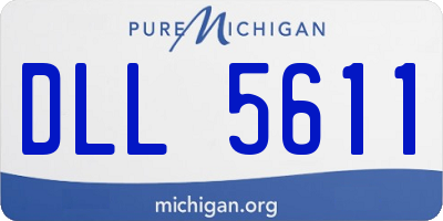 MI license plate DLL5611