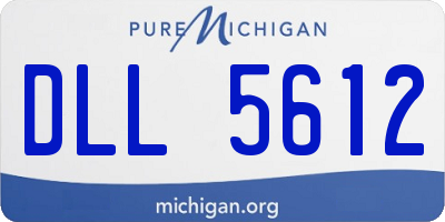 MI license plate DLL5612