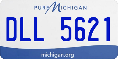 MI license plate DLL5621