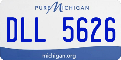 MI license plate DLL5626