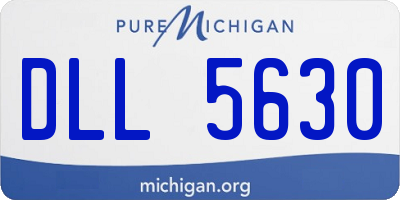 MI license plate DLL5630