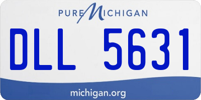 MI license plate DLL5631