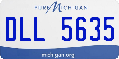 MI license plate DLL5635