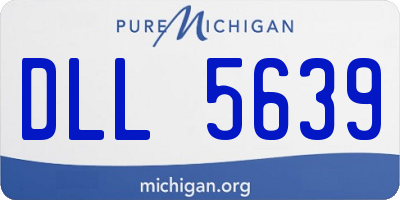 MI license plate DLL5639