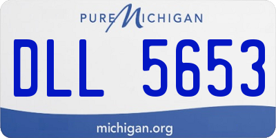 MI license plate DLL5653