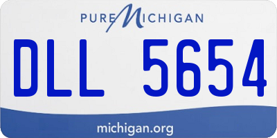 MI license plate DLL5654