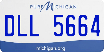 MI license plate DLL5664