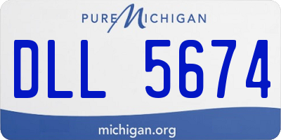MI license plate DLL5674