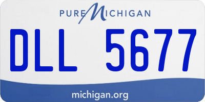 MI license plate DLL5677