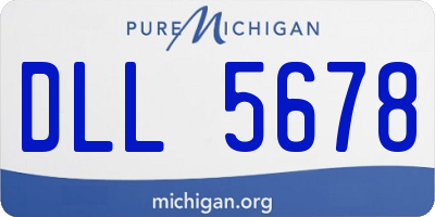 MI license plate DLL5678