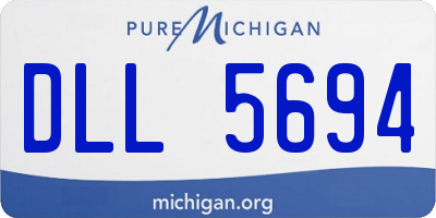 MI license plate DLL5694