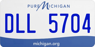 MI license plate DLL5704