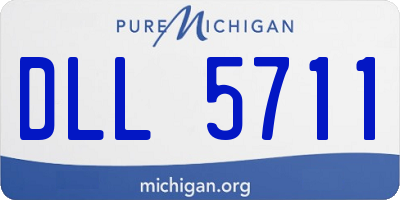 MI license plate DLL5711