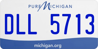 MI license plate DLL5713