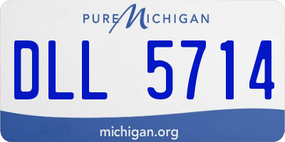 MI license plate DLL5714