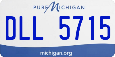 MI license plate DLL5715