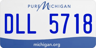 MI license plate DLL5718
