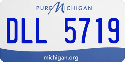 MI license plate DLL5719